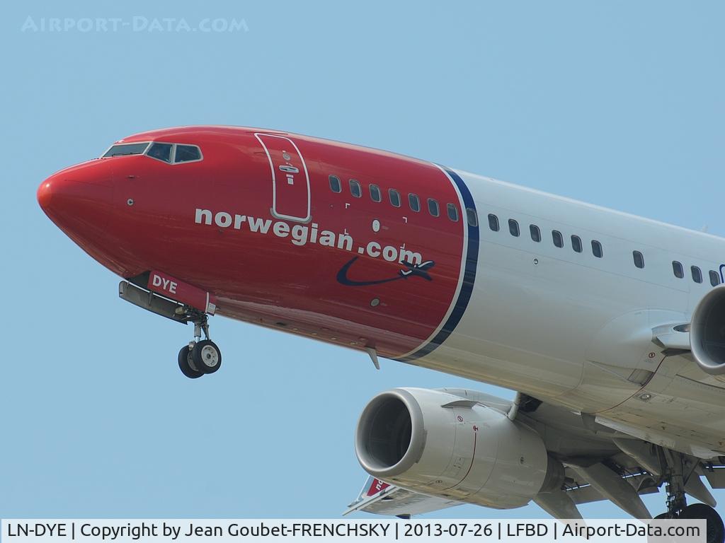LN-DYE, 2010 Boeing 737-8JP C/N 39003, DY4319 from Copenhague landing 23