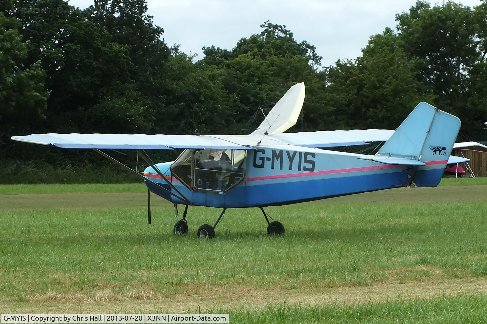 G-MYIS, 1993 Rans S-6ESD Coyote II C/N PFA 204-12382, at the Stoke Golding stakeout 2013
