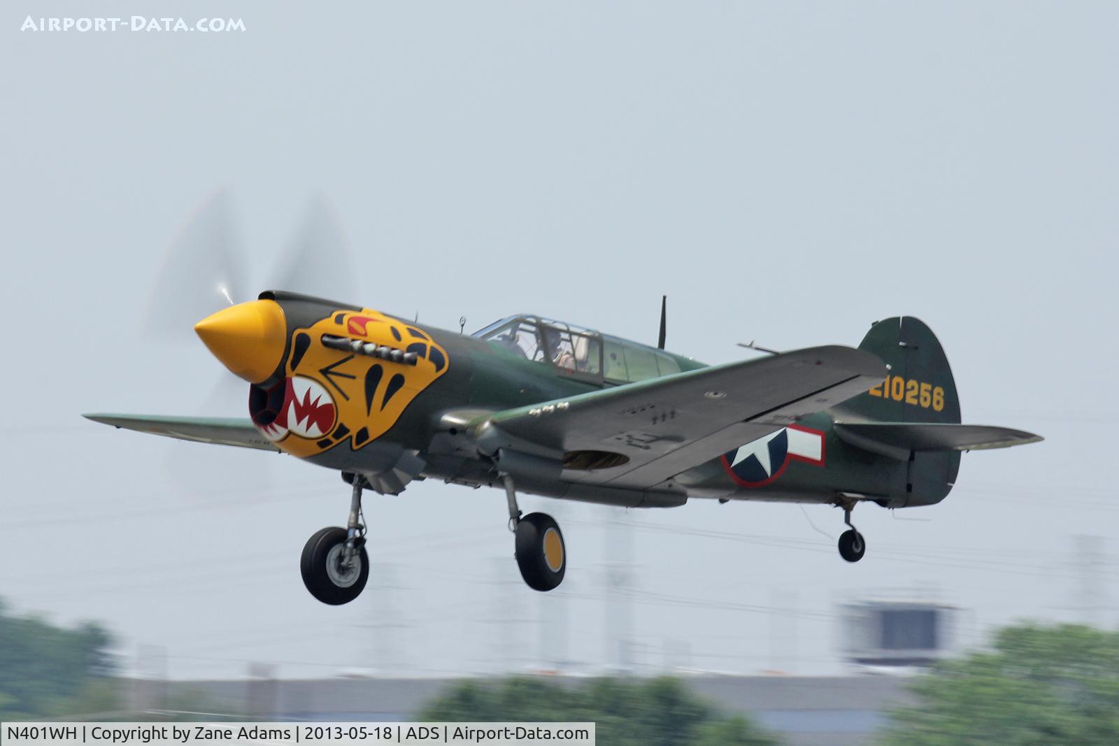 N401WH, 1942 Curtiss P-40K Warhawk C/N 42-10256, Cavanaugh Flight Museum, Warbirds over Addison 2013