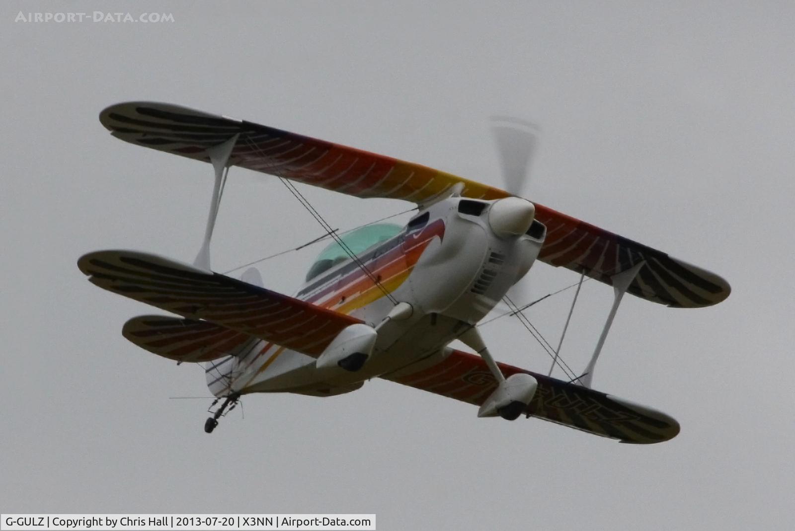 G-GULZ, 1989 Christen Eagle II C/N SEGLER 0001, at the Stoke Golding stakeout 2013