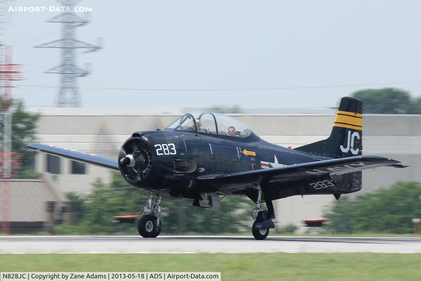 N828JC, 1955 North American T-28B Trojan C/N 219-11, Cavanaugh Flight Museum, Warbirds over Addison 2013
