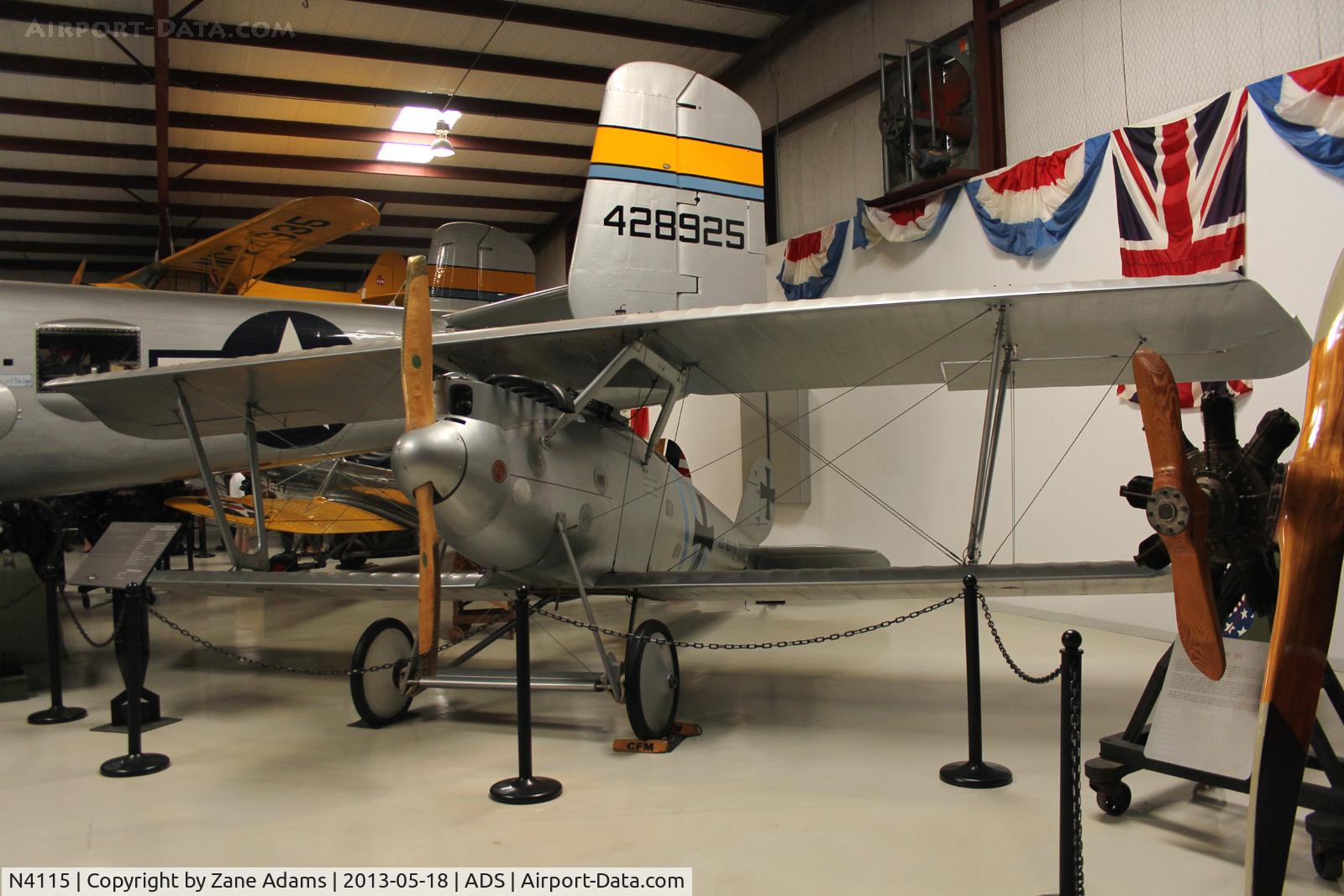 N4115, 1987 Pfalz DIII Replica C/N 1, Cavanaugh Flight Museum, Warbirds over Addison 2013