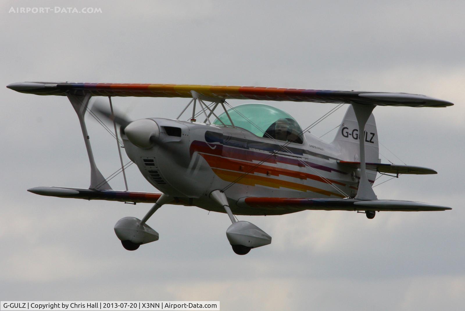 G-GULZ, 1989 Christen Eagle II C/N SEGLER 0001, at the Stoke Golding stakeout 2013
