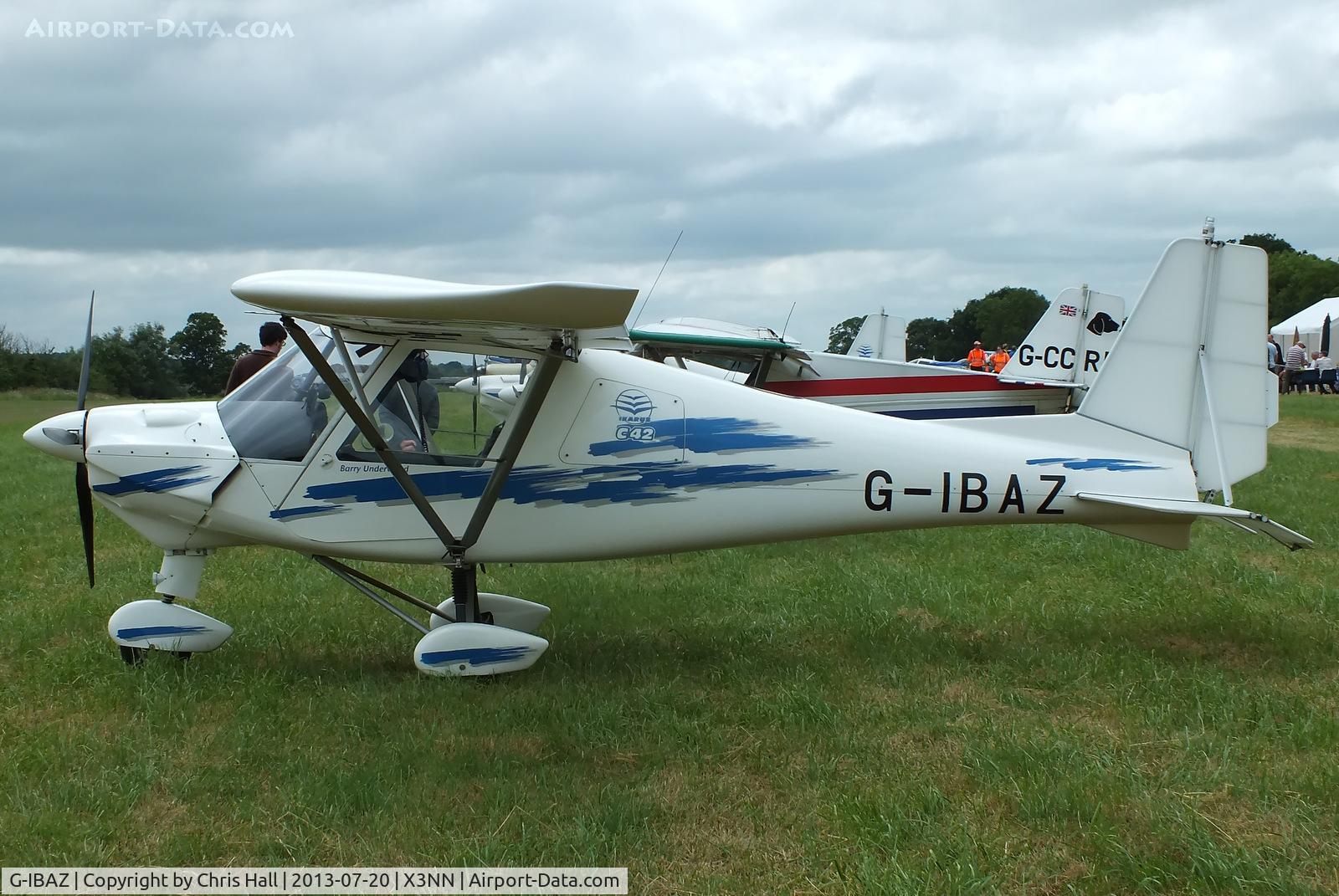 G-IBAZ, 2004 Comco Ikarus C42 FB100 C/N 0409-6622, at the Stoke Golding stakeout 2013