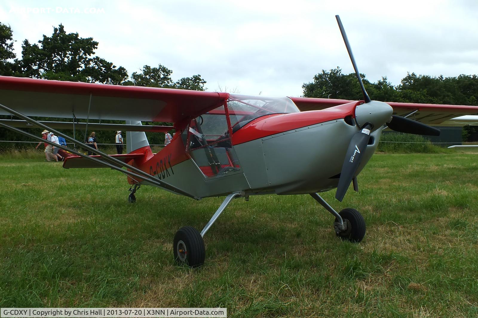 G-CDXY, 2007 Skystar Kitfox Series 7 C/N PFA 172D-14112, at the Stoke Golding stakeout 2013