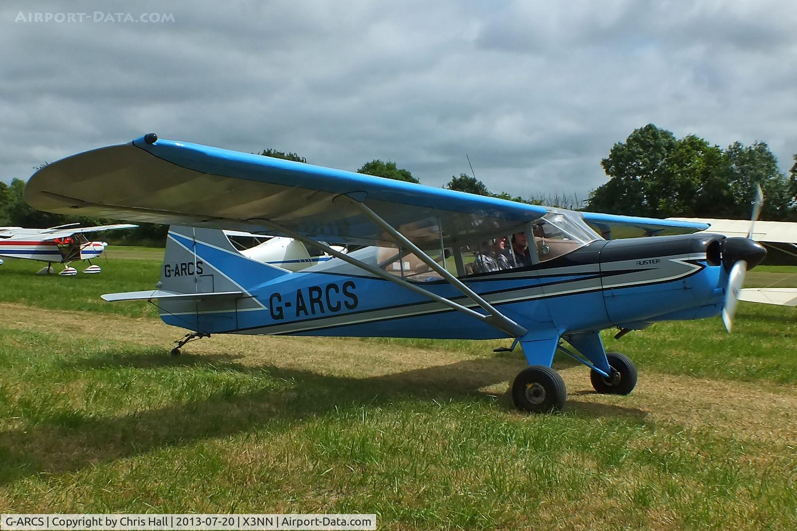 G-ARCS, 1960 Auster D6-180 C/N 3703, at the Stoke Golding stakeout 2013
