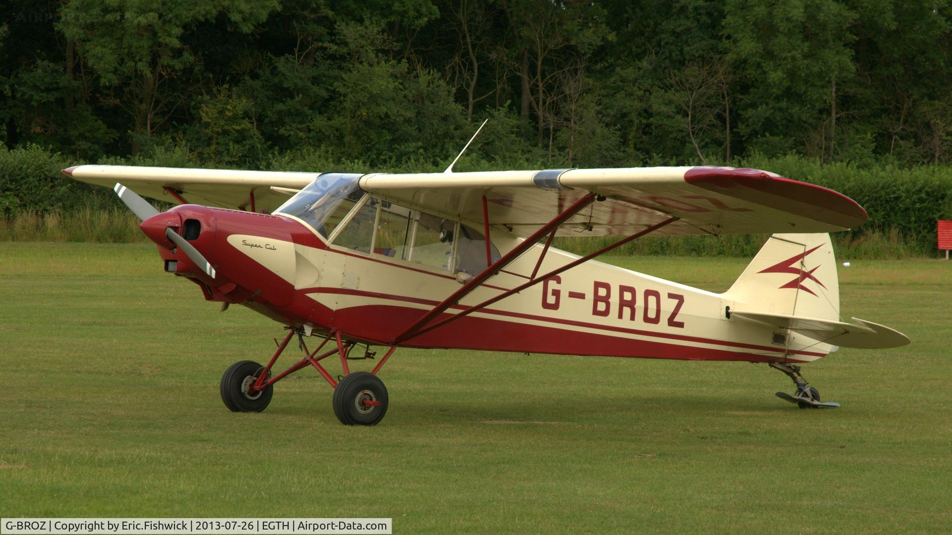 G-BROZ, 1958 Piper PA-18-150 Super Cub C/N 18-6754, 3. G-BROZ visiting Shuttleworth (Old Warden) Aerodrome.