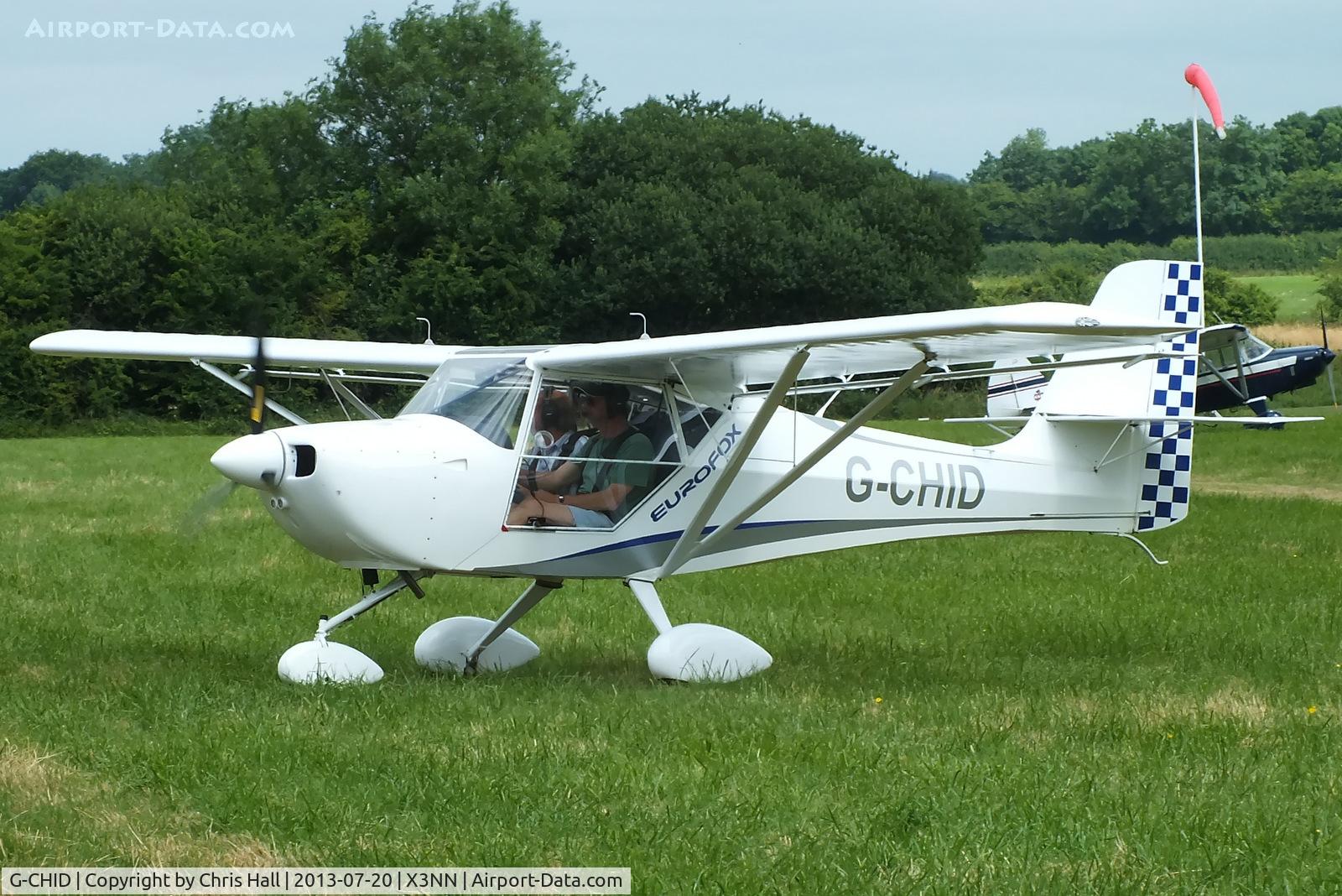 G-CHID, 2012 Aeropro Eurofox 912(1) C/N BMAA/HB/621, at the Stoke Golding stakeout 2013