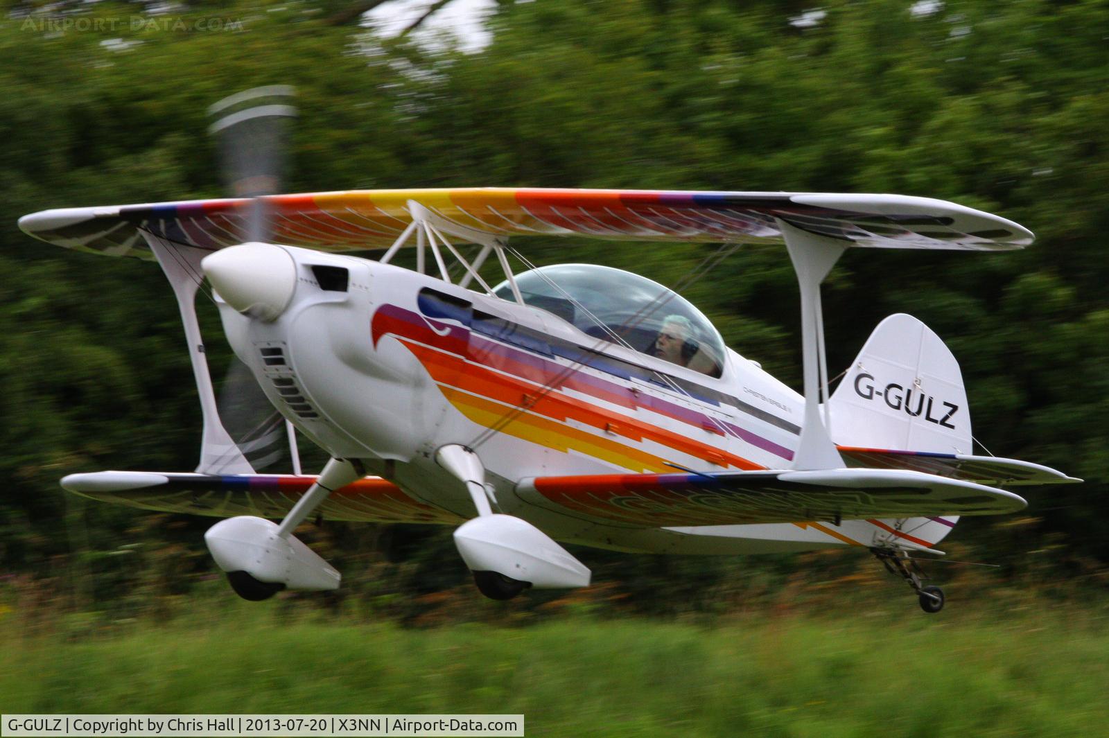 G-GULZ, 1989 Christen Eagle II C/N SEGLER 0001, at the Stoke Golding stakeout 2013