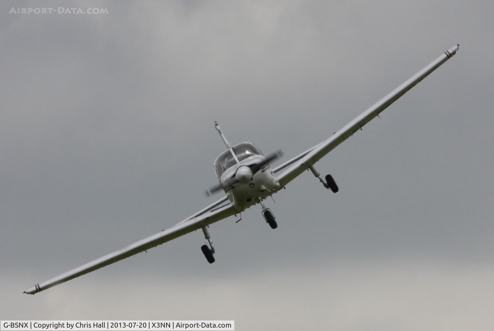 G-BSNX, 1979 Piper PA-28-181 Cherokee Archer II C/N 28-7990311, at the Stoke Golding stakeout 2013