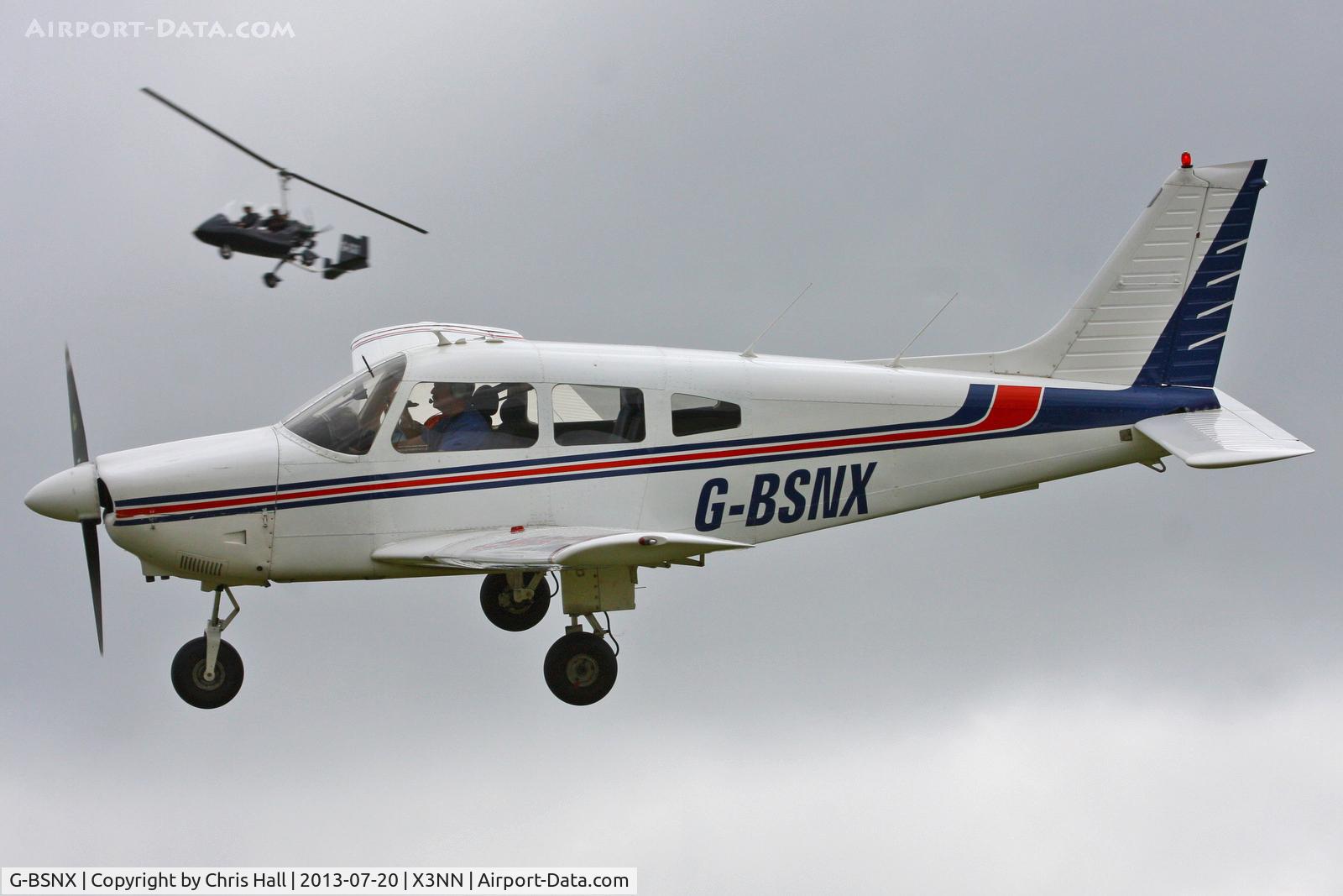 G-BSNX, 1979 Piper PA-28-181 Cherokee Archer II C/N 28-7990311, at the Stoke Golding stakeout 2013
