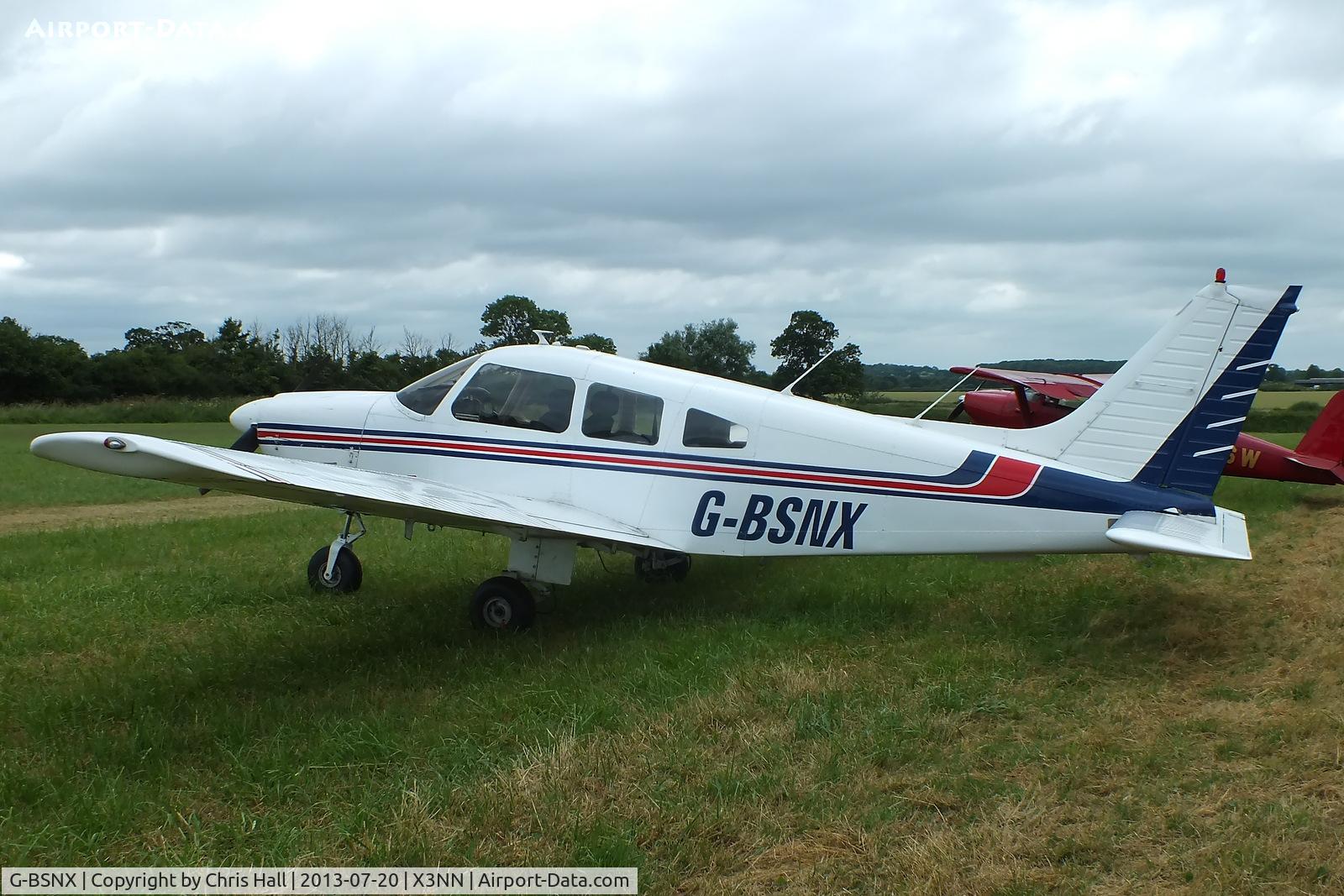 G-BSNX, 1979 Piper PA-28-181 Cherokee Archer II C/N 28-7990311, at the Stoke Golding stakeout 2013
