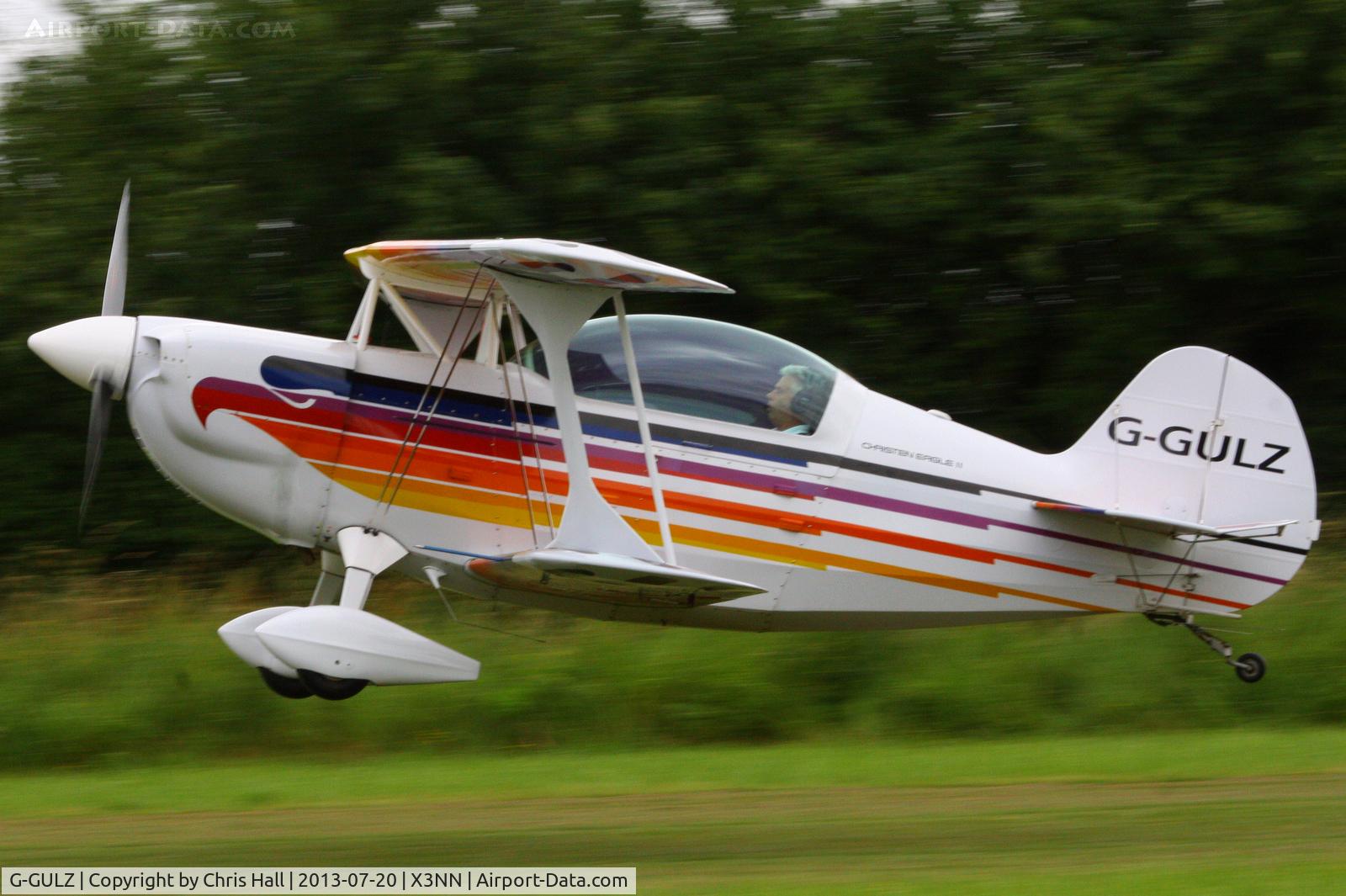 G-GULZ, 1989 Christen Eagle II C/N SEGLER 0001, at the Stoke Golding stakeout 2013