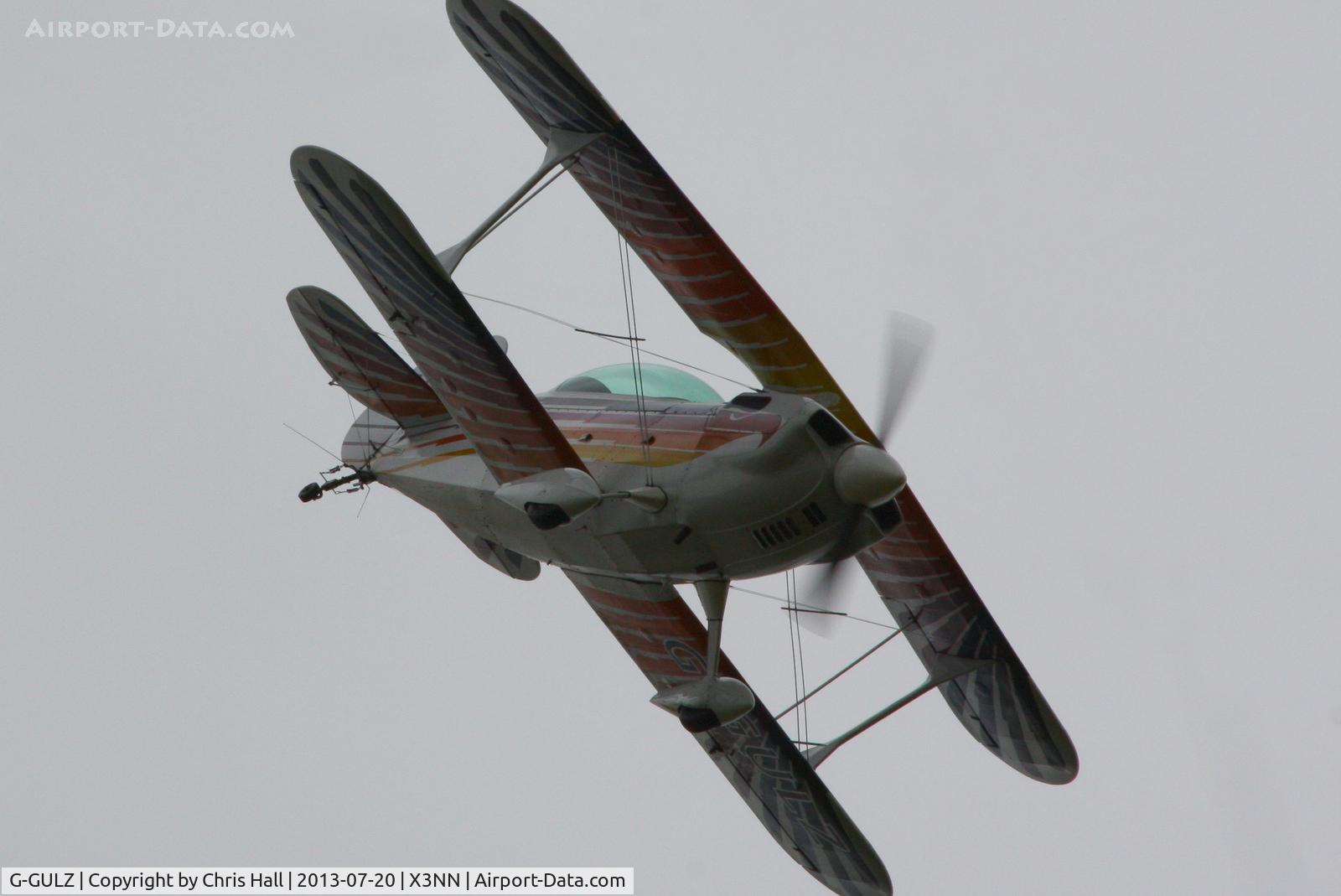 G-GULZ, 1989 Christen Eagle II C/N SEGLER 0001, at the Stoke Golding stakeout 2013