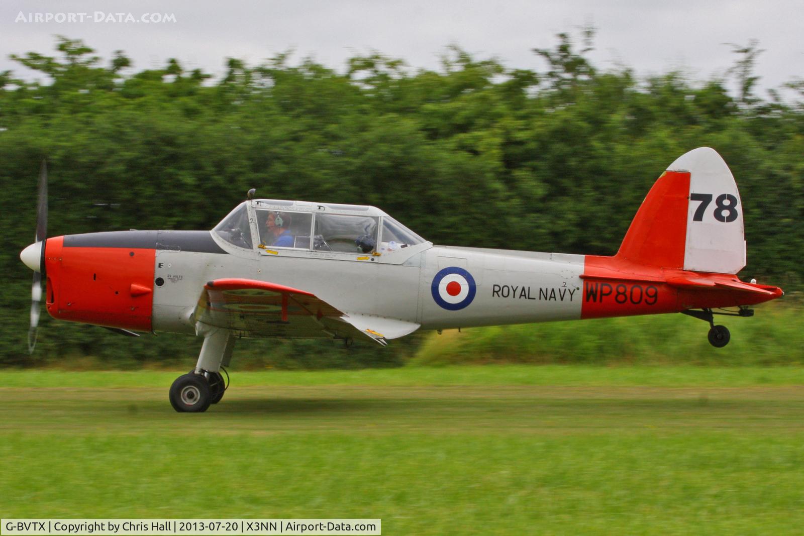 G-BVTX, 1952 De Havilland DHC-1 Chipmunk T.10 C/N C1/0705, at the Stoke Golding stakeout 2013