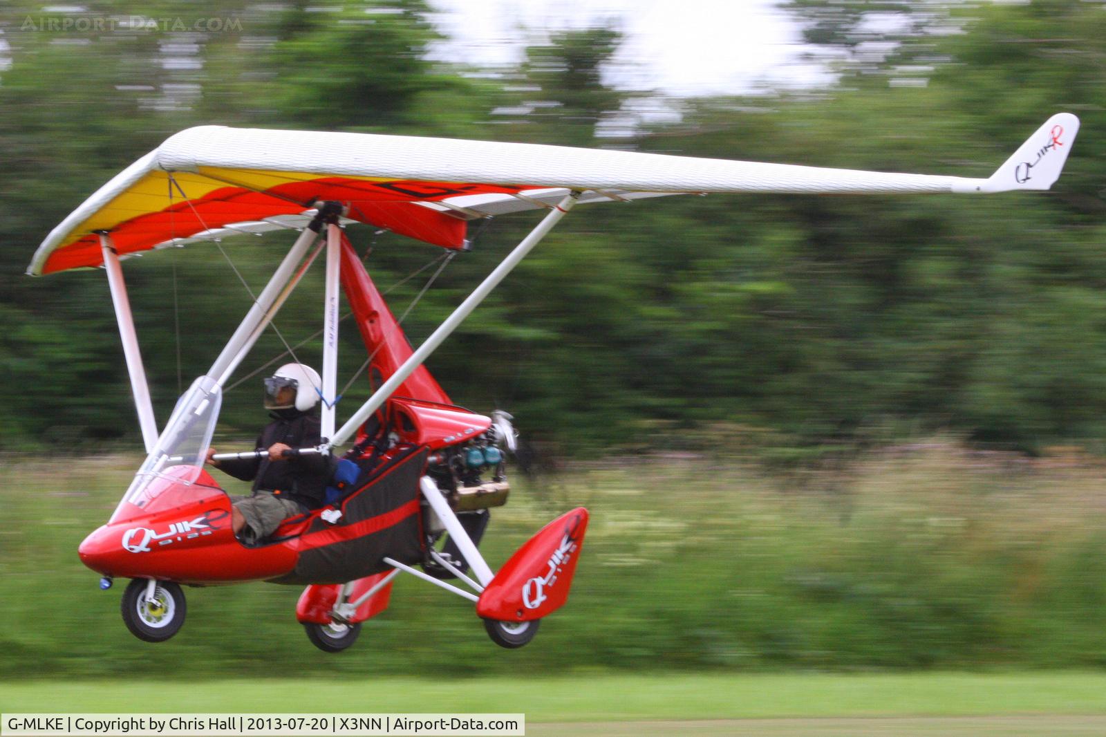 G-MLKE, 2009 P&M Aviation QuikR C/N 8442, at the Stoke Golding stakeout 2013