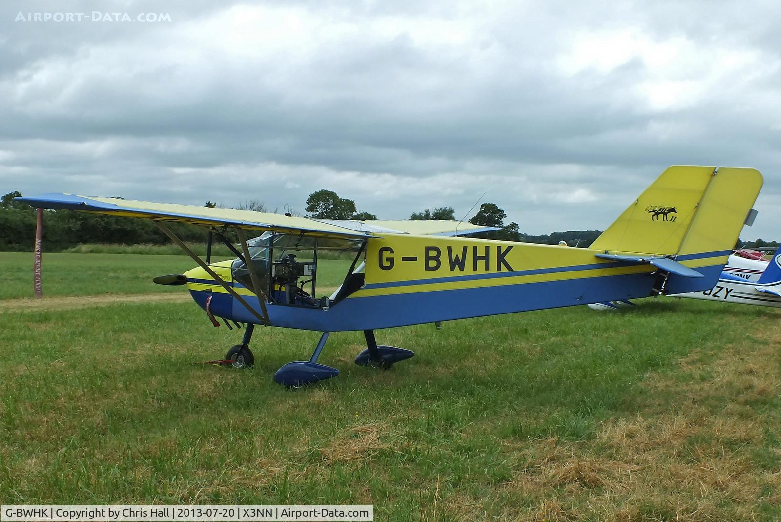 G-BWHK, 1995 Rans S-6-116 Coyote II C/N PFA 204A-12908, at the Stoke Golding stakeout 2013