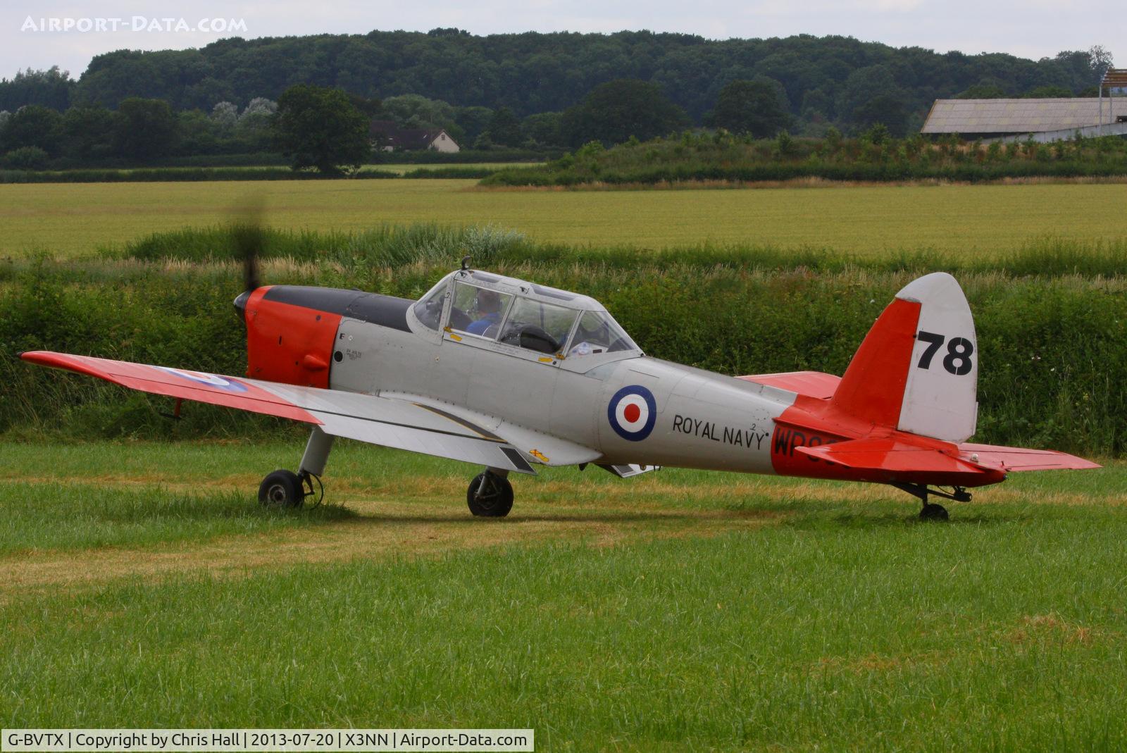 G-BVTX, 1952 De Havilland DHC-1 Chipmunk T.10 C/N C1/0705, at the Stoke Golding stakeout 2013