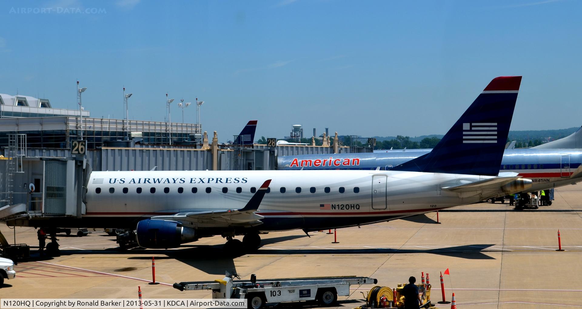 N120HQ, 2007 Embraer 175LR (ERJ-170-200LR) C/N 17000193, Gate 26  DCA