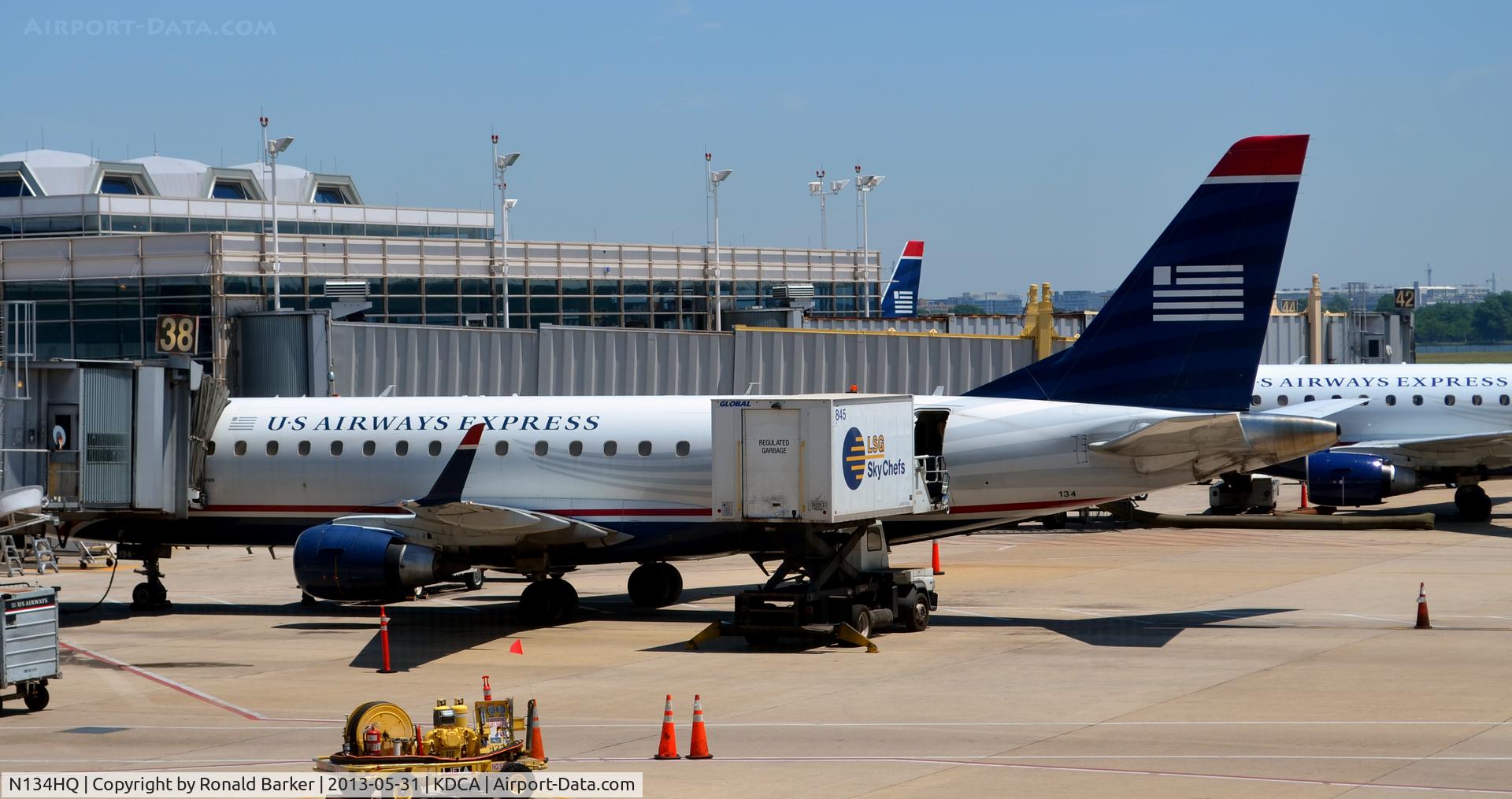 N134HQ, 2008 Embraer 175LR (ERJ-170-200LR) C/N 17000220, Gate 38  DCA