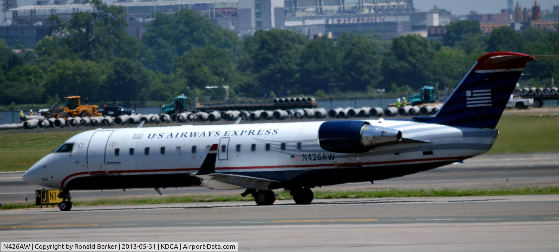 N426AW, 2002 Bombardier CRJ-200LR (CL-600-2B19) C/N 7669, Taxi DCA 
