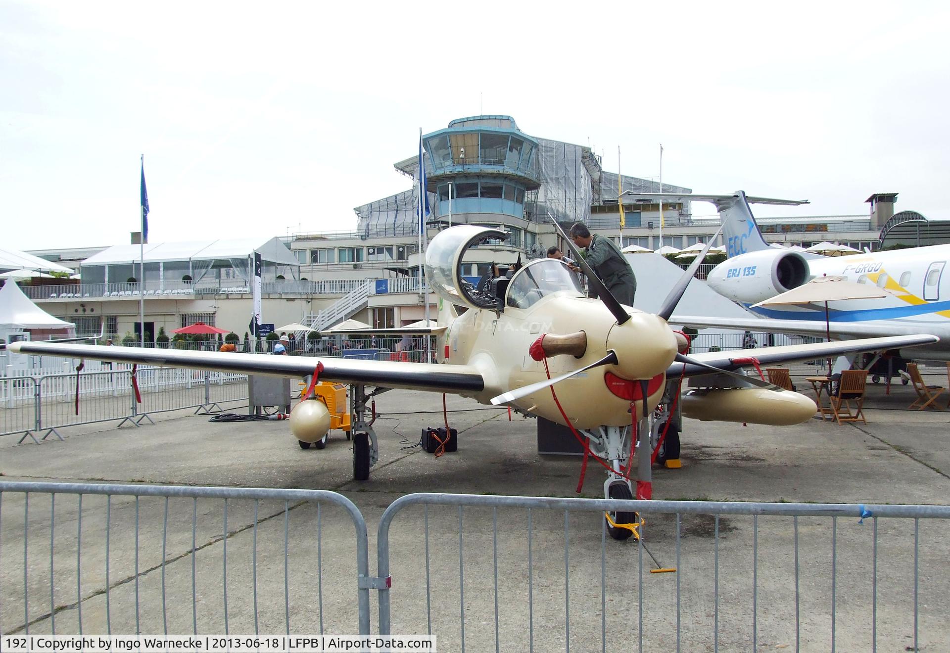192, 2012 Embraer A-29B Super Tucano (EMB-314) C/N 31400192, EMBRAER A-29B / EMB-314 Super Tucano of the Mauritania Air Force at the Aerosalon 2013, Paris