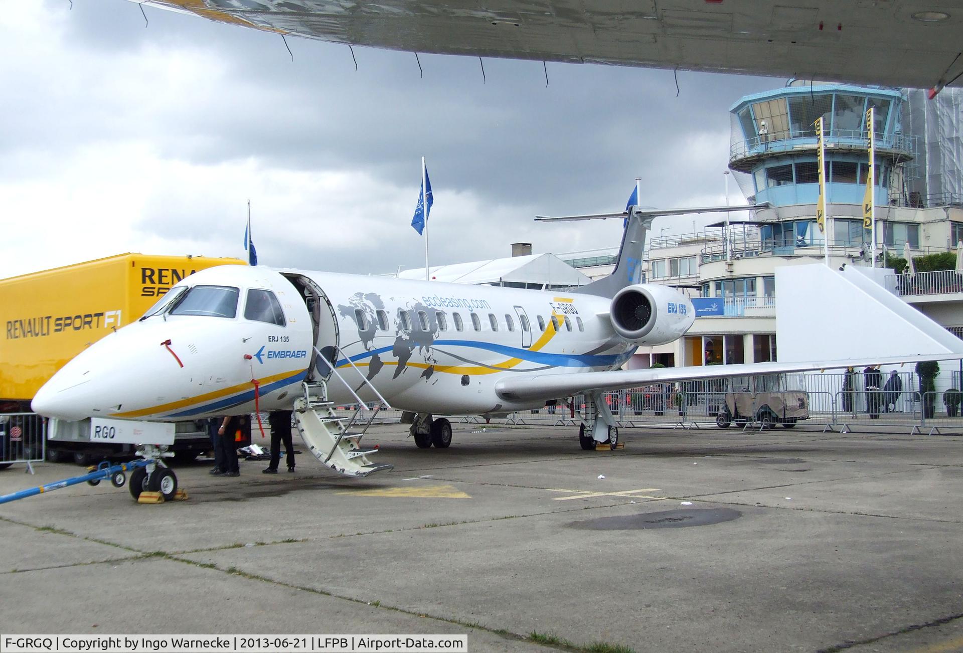F-GRGQ, 2000 Embraer ERJ-135ER (EMB-135ER) C/N 145233, EMBRAER EMB-135ER / ERJ-135ER at the Aerosalon 2013, Paris