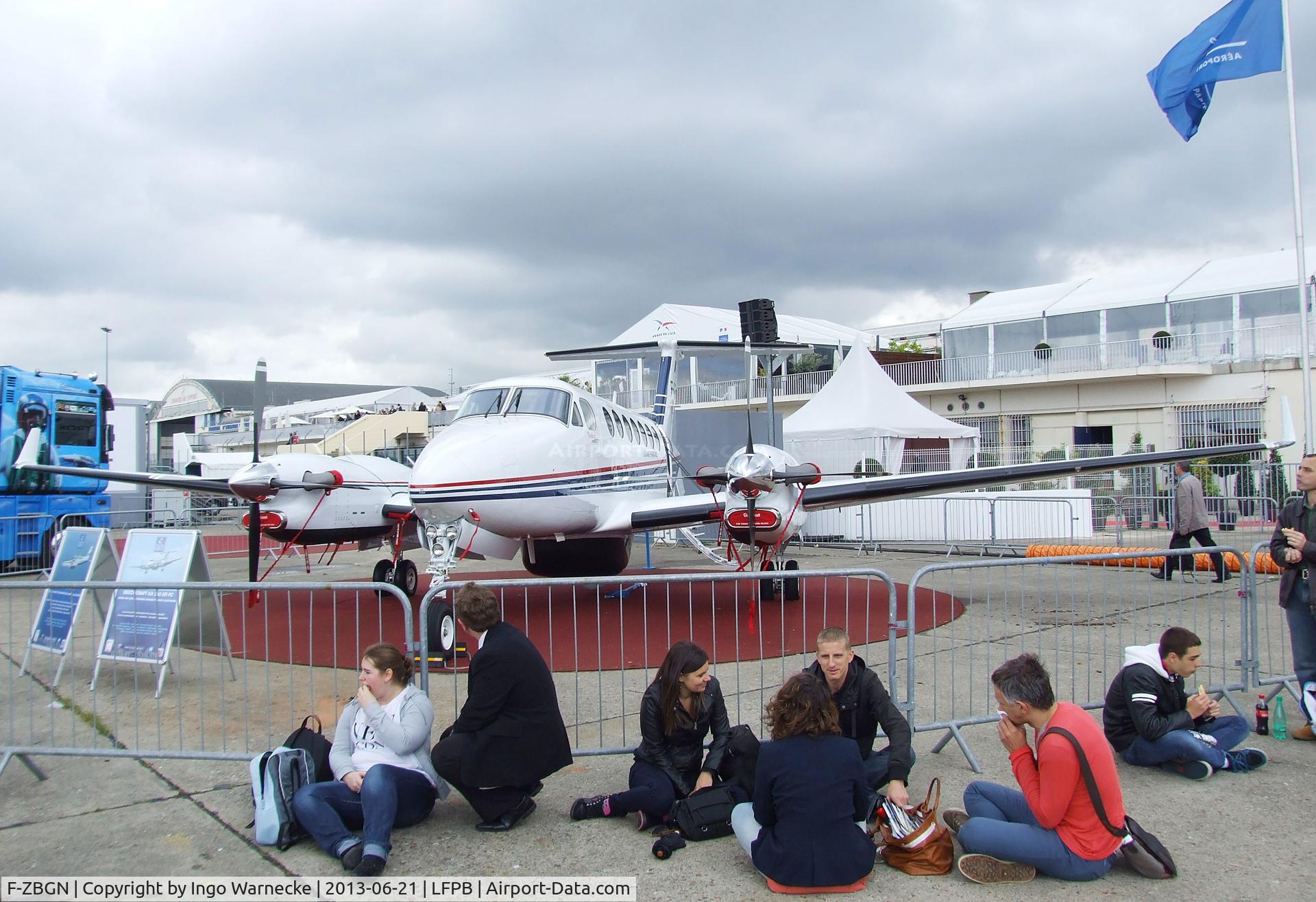 F-ZBGN, Hawker Beechcraft 350ER King Air (B300CER) C/N FL-781, Beechcraft B350 Super King Air of the Douane Francaise (French Customs Service) at the Aerosalon 2013, Paris