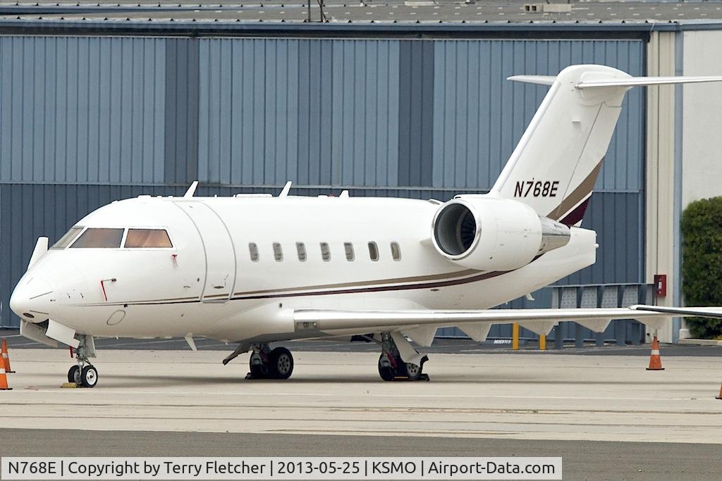 N768E, 2005 Bombardier Challenger 604 (CL-600-2B16) C/N 5603, At Santa Monica Airport , California
