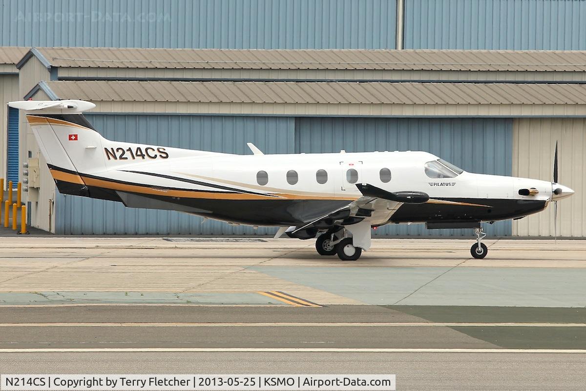 N214CS, 2006 Pilatus PC-12/47 C/N 766, At Santa Monica Airport , California