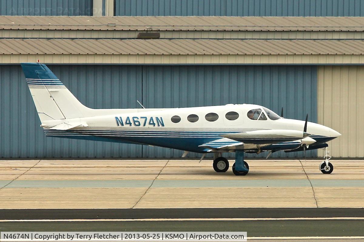 N4674N, 1980 Cessna 340A C/N 340A1023, At Santa Monica Airport , California