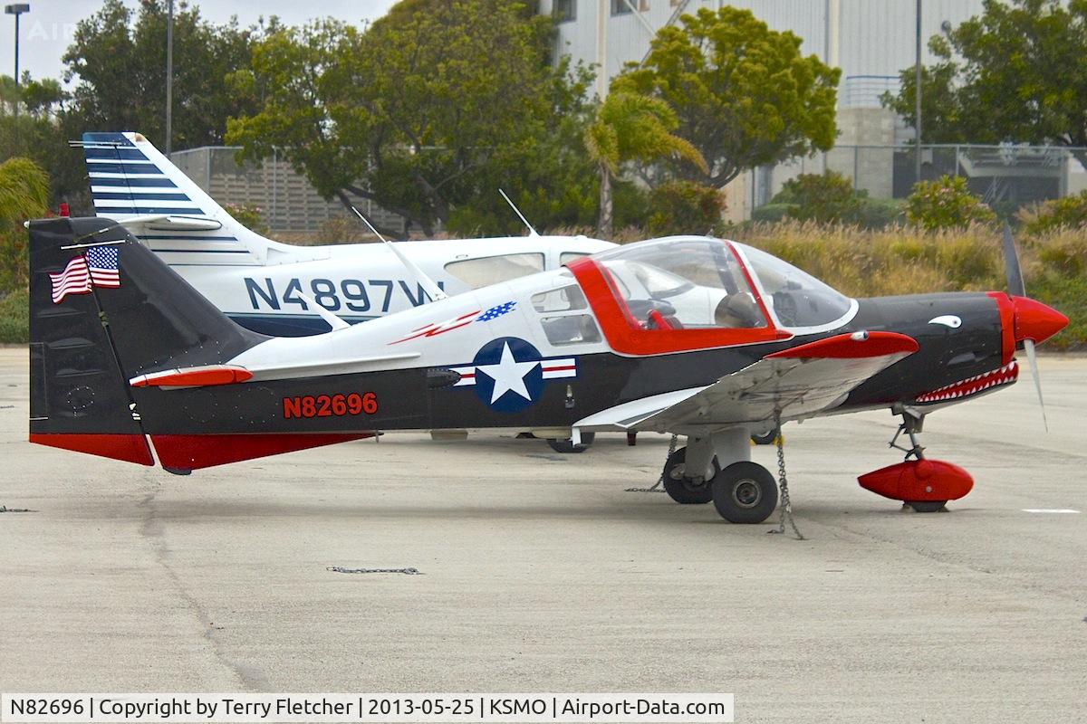 N82696, 1971 Scottish Aviation Bulldog Series 100 Model 101 C/N BH100/128, At Santa Monica Airport , California - ex Swedish AF 61023
