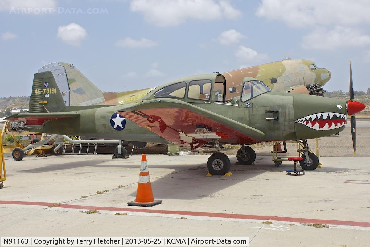 N91163, 1946 North American Navion C/N NAV-4-217, At Camarillo Airport , California - with false USAF Serial 45-76101