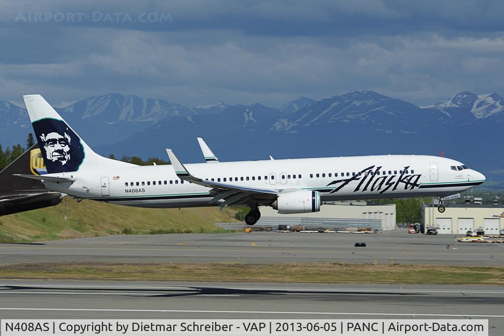 N408AS, 2013 Boeing 737-990/ER C/N 41732, Alaska Airlines Boeing 737-900