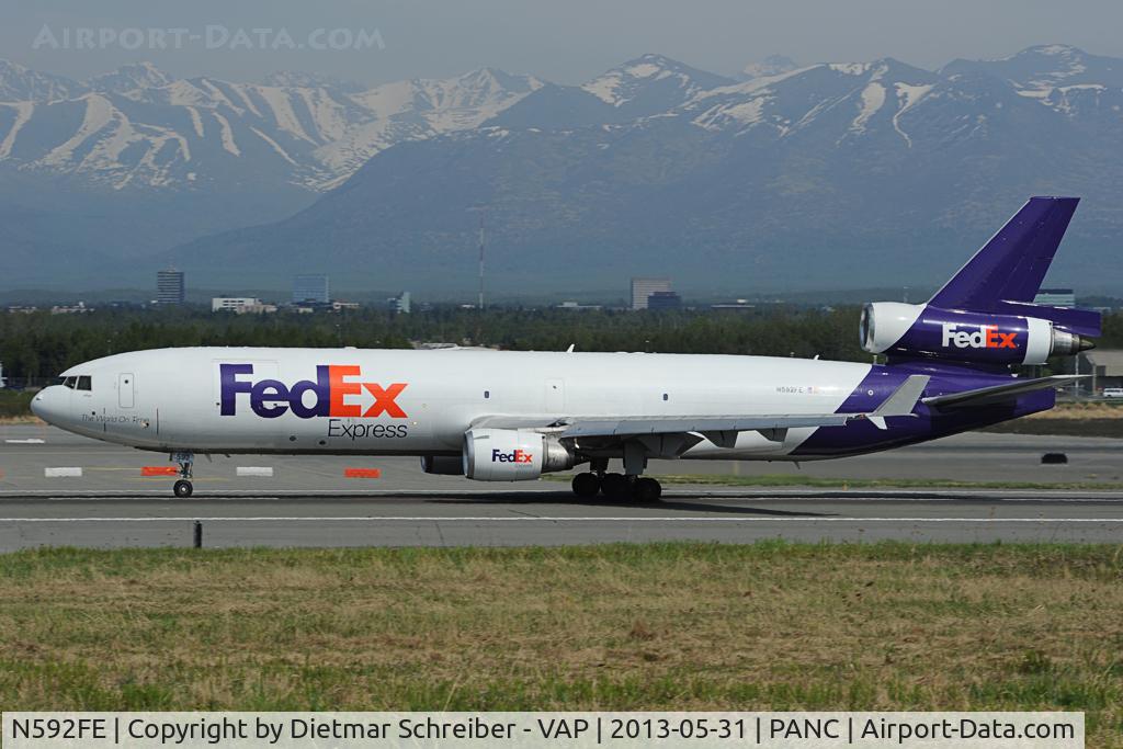 N592FE, 1992 McDonnell Douglas MD-11F C/N 48550, Fedex MD11