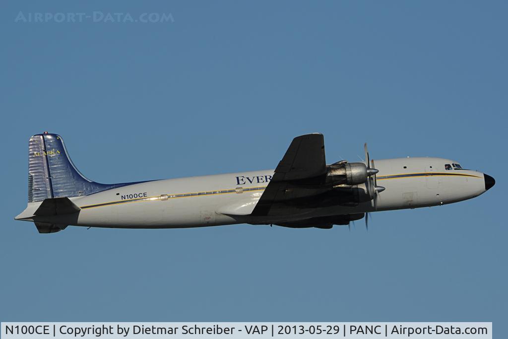 N100CE, 1953 Douglas C-118A Liftmaster (DC-6A) C/N 44662, Everts Air Cargo DC6