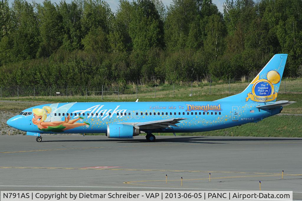 N791AS, 1997 Boeing 737-490 C/N 28886, Alaska Airlines Boeing 737-400