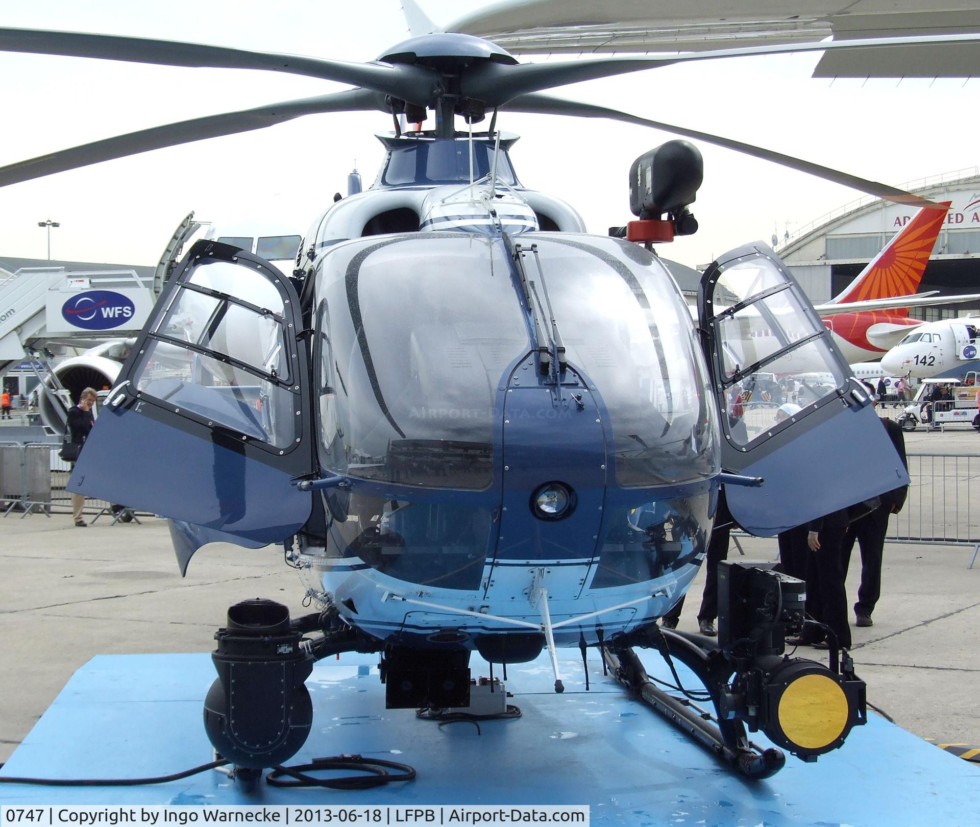 0747, 2009 Eurocopter EC-135T-2 C/N 0747, Eurocopter EC135T-2 of the Gendarmerie at the Aerosalon 2013, Paris