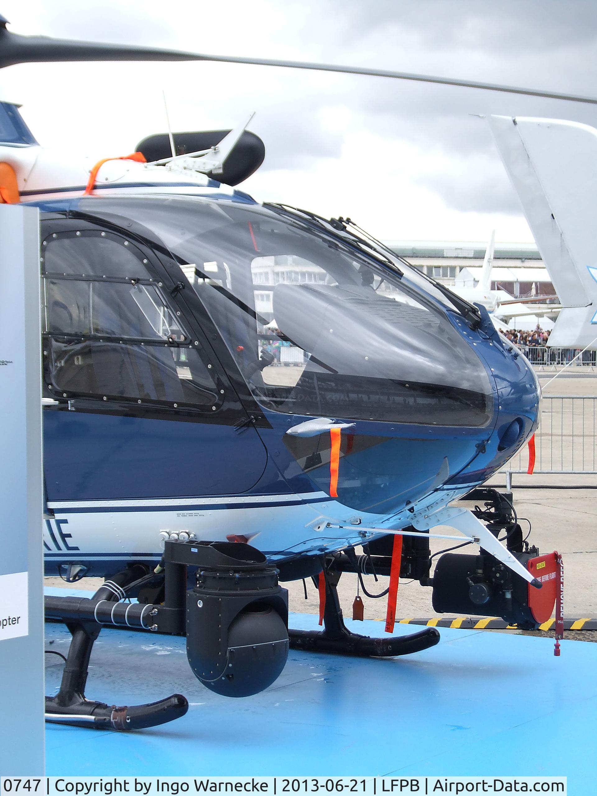 0747, 2009 Eurocopter EC-135T-2 C/N 0747, Eurocopter EC135T-2 of the Gendarmerie at the Aerosalon 2013, Paris