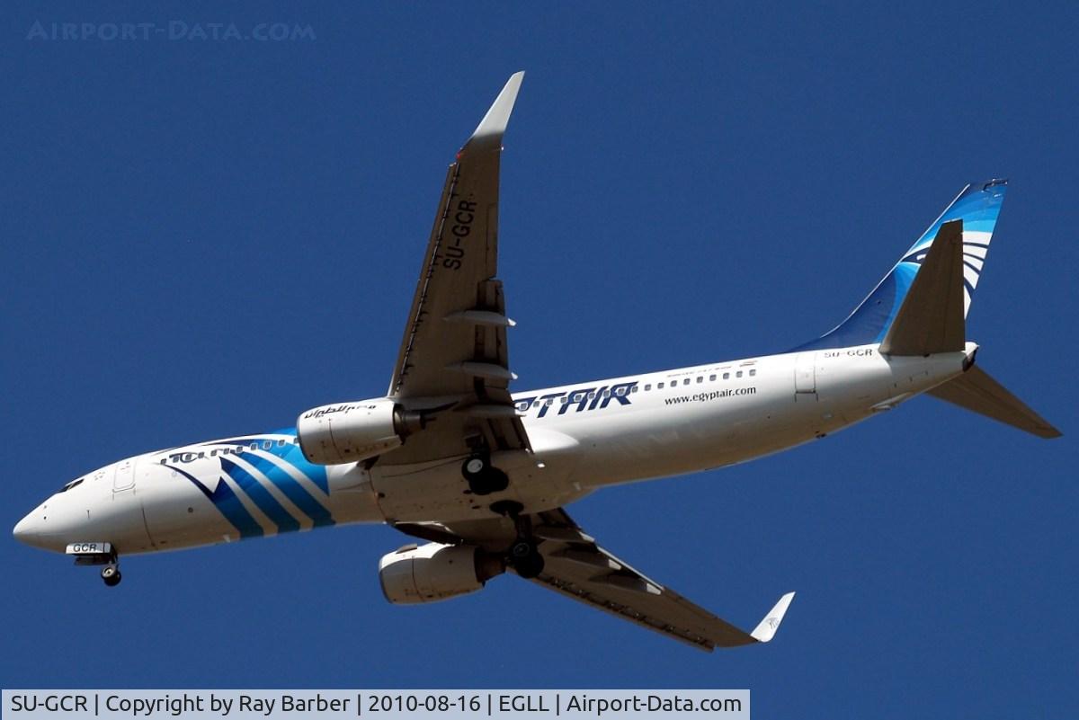SU-GCR, 2009 Boeing 737-866 C/N 35562, Boeing 737-866 [35562] (EgyptAir) Home~G 16/08/2010. On approach 27R.
