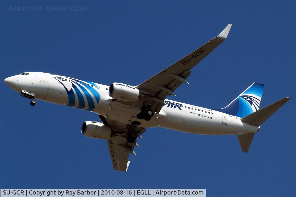 SU-GCR, 2009 Boeing 737-866 C/N 35562, Boeing 737-866 [35562] (EgyptAir) Home~G 16/08/2010. On approach 27R.