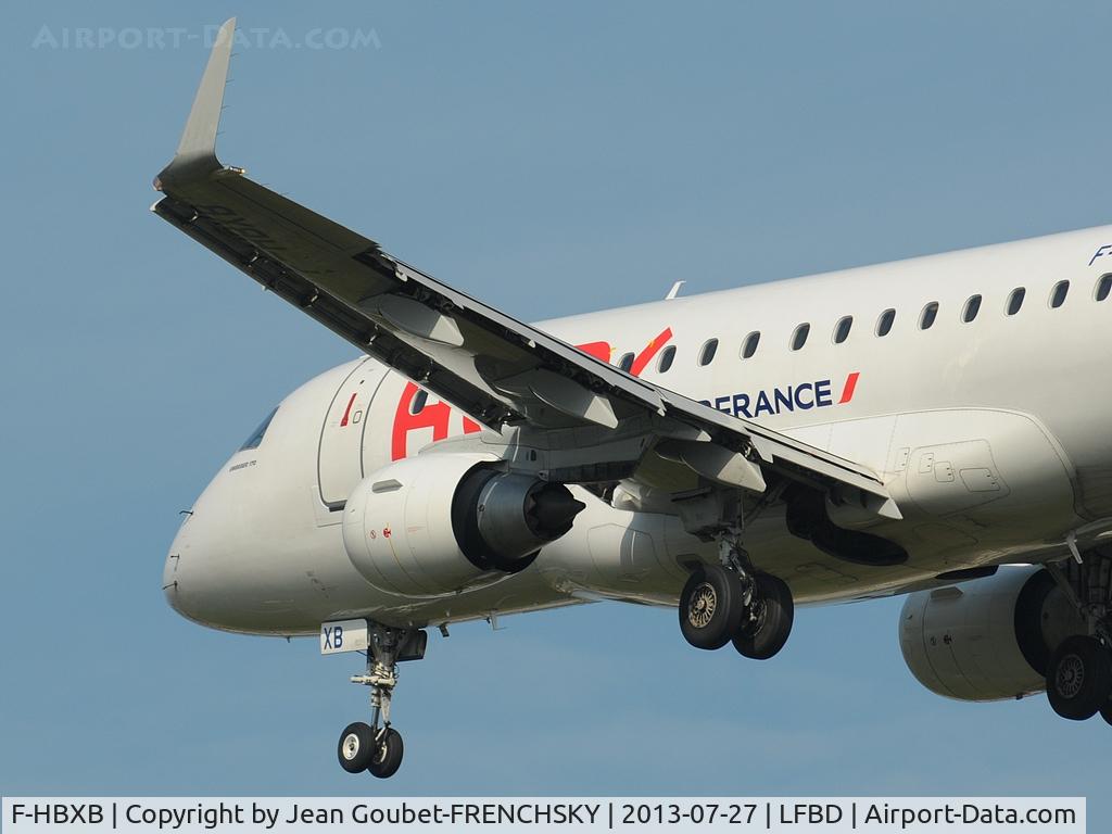 F-HBXB, 2008 Embraer 170LR (ERJ-170-100LR) C/N 17000250, HOP 3251 from LILLE - LESQUIN landing 23