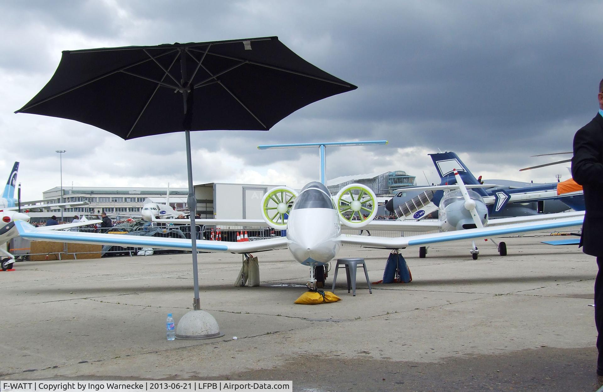 F-WATT, 2013 EADS E-Fan C/N 01, EADS E-Fan (with 2 electric motors, first flight later this year) at the Aerosalon 2013, Paris