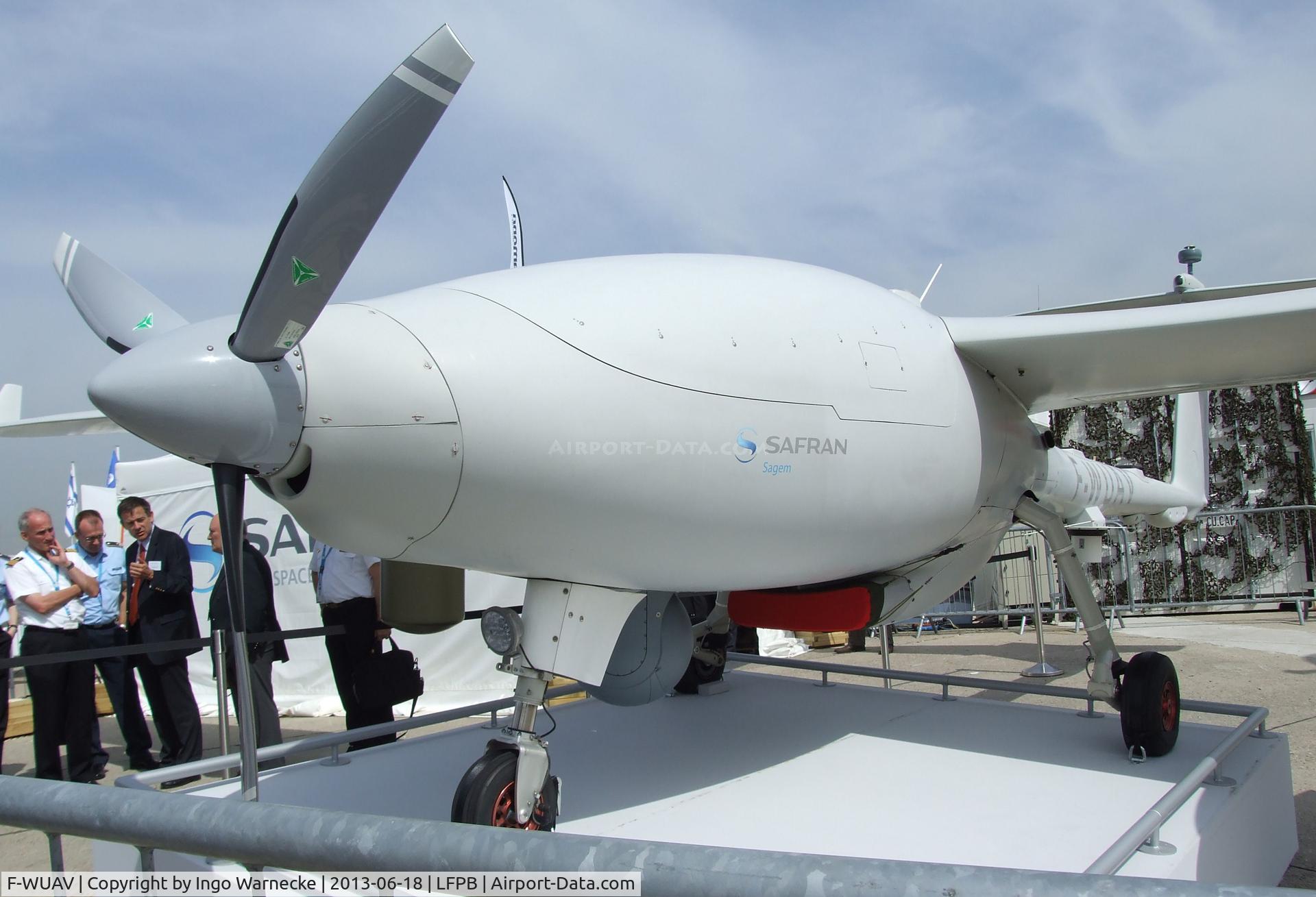 F-WUAV, 2009 Sagem S15 UAV Patroller V1 C/N 005, Stemme / Sagem S15 Patroller V1 UAV at the Aerosalon 2013, Paris