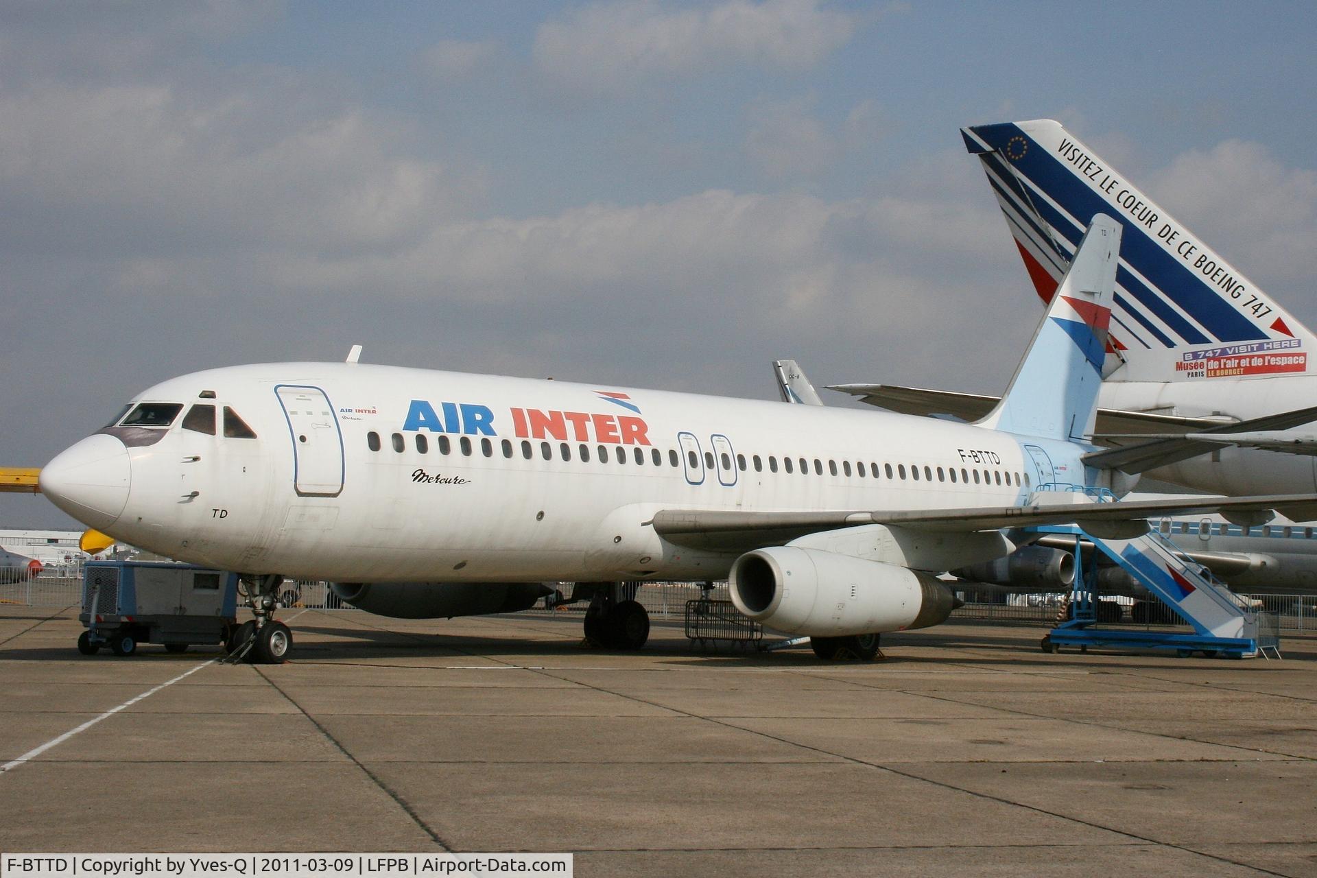 F-BTTD, 1973 Dassault Mercure 100 C/N 4, Dassault Mercure 100, Air & Space Museum Paris-Le Bourget (LFPB)
