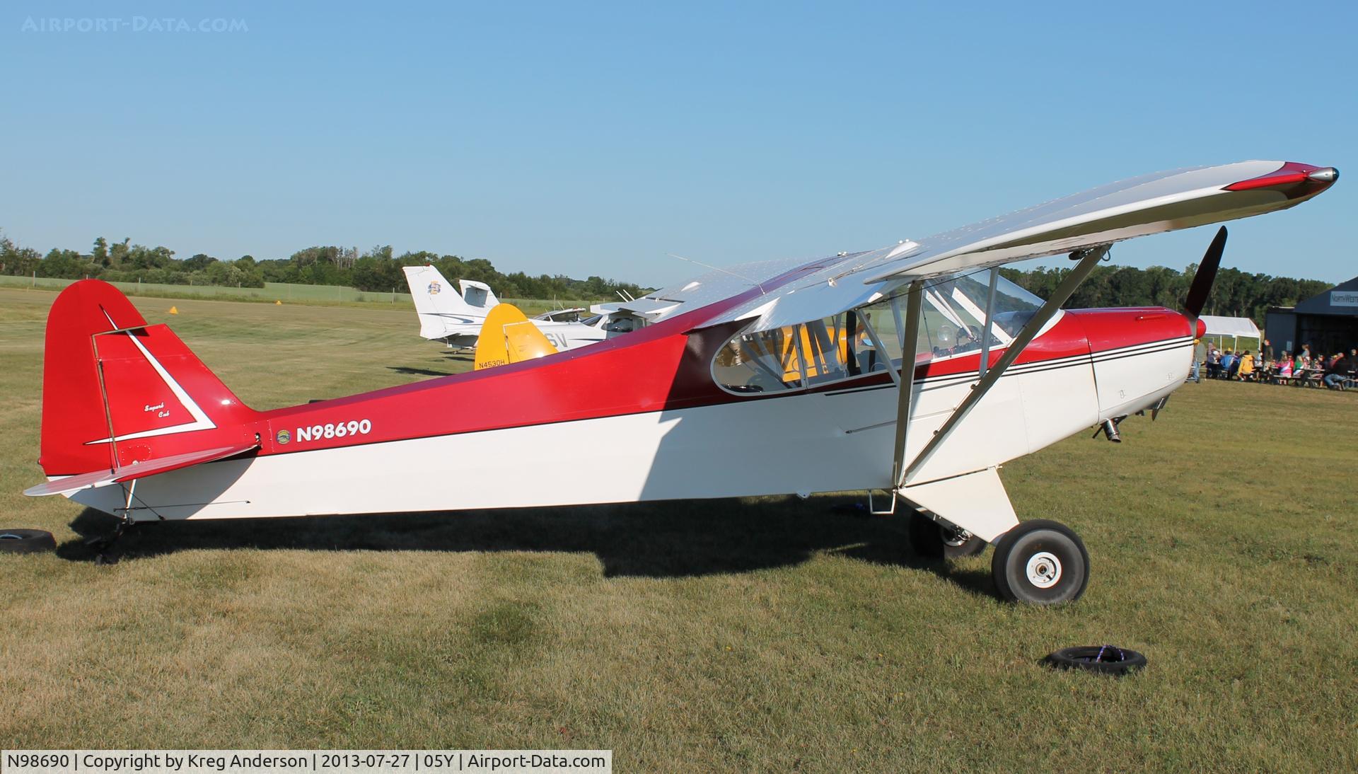 N98690, 1946 Piper J3C-65 Cub C/N 18920, 2013 Henning Fly-in Breakfast
