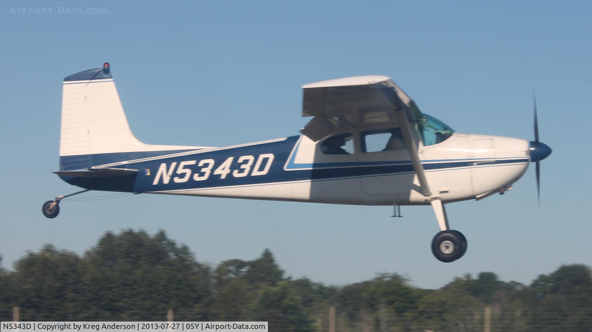 N5343D, 1958 Cessna 180A C/N 50241, 2013 Henning Fly-in Breakfast
