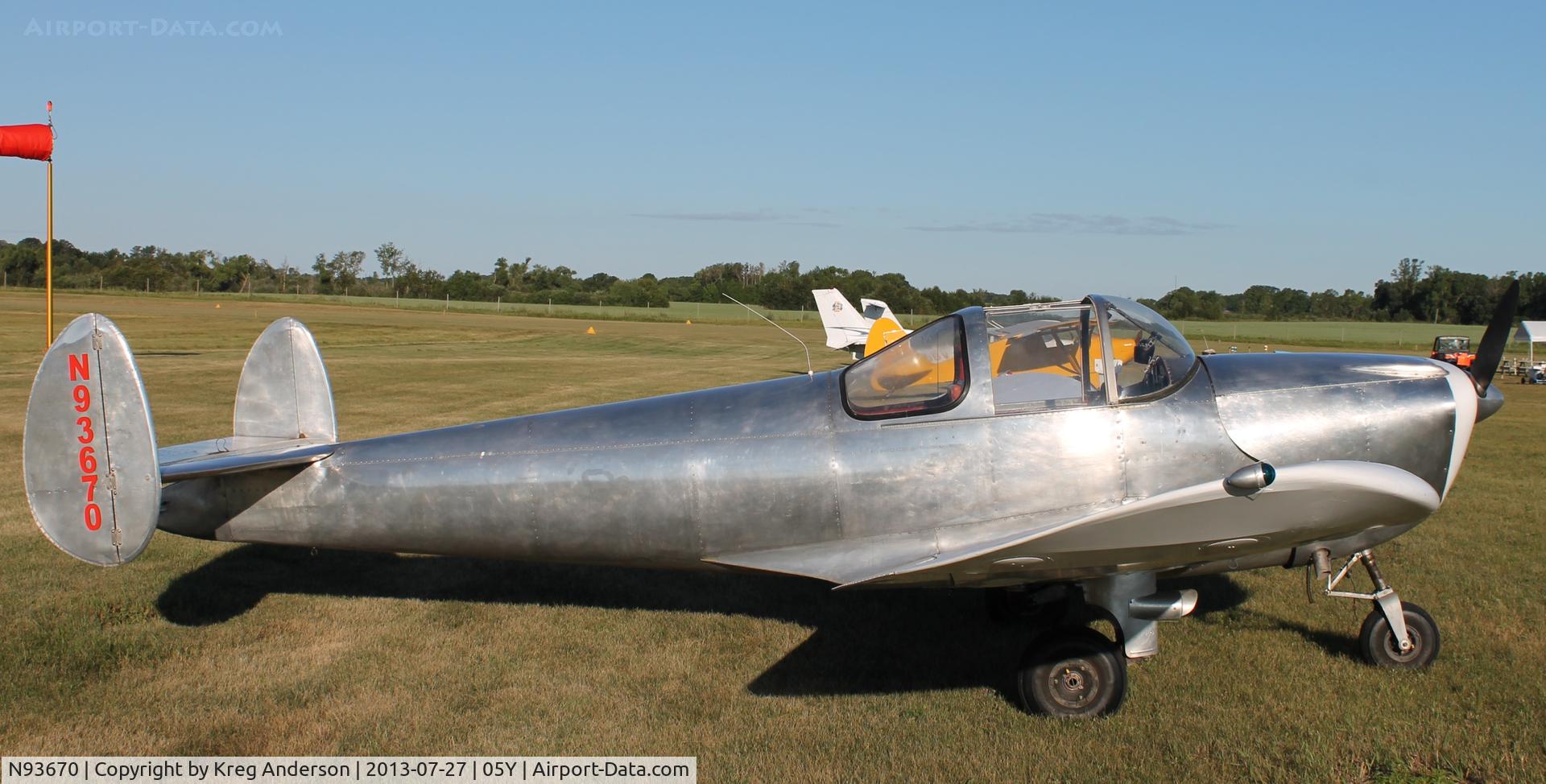 N93670, 1946 Erco 415C Ercoupe C/N 993, 2013 Henning Fly-in Breakfast