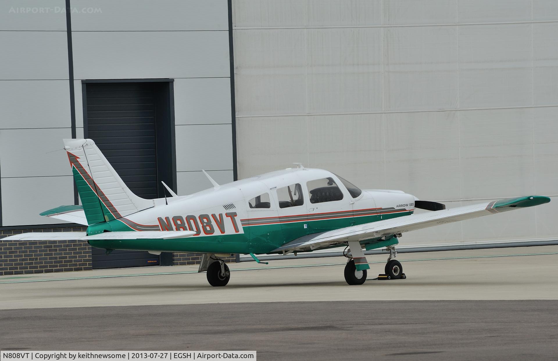 N808VT, 1977 Piper PA-28R-201 Cherokee Arrow III C/N 28R-7737051, Awaiting better weather !