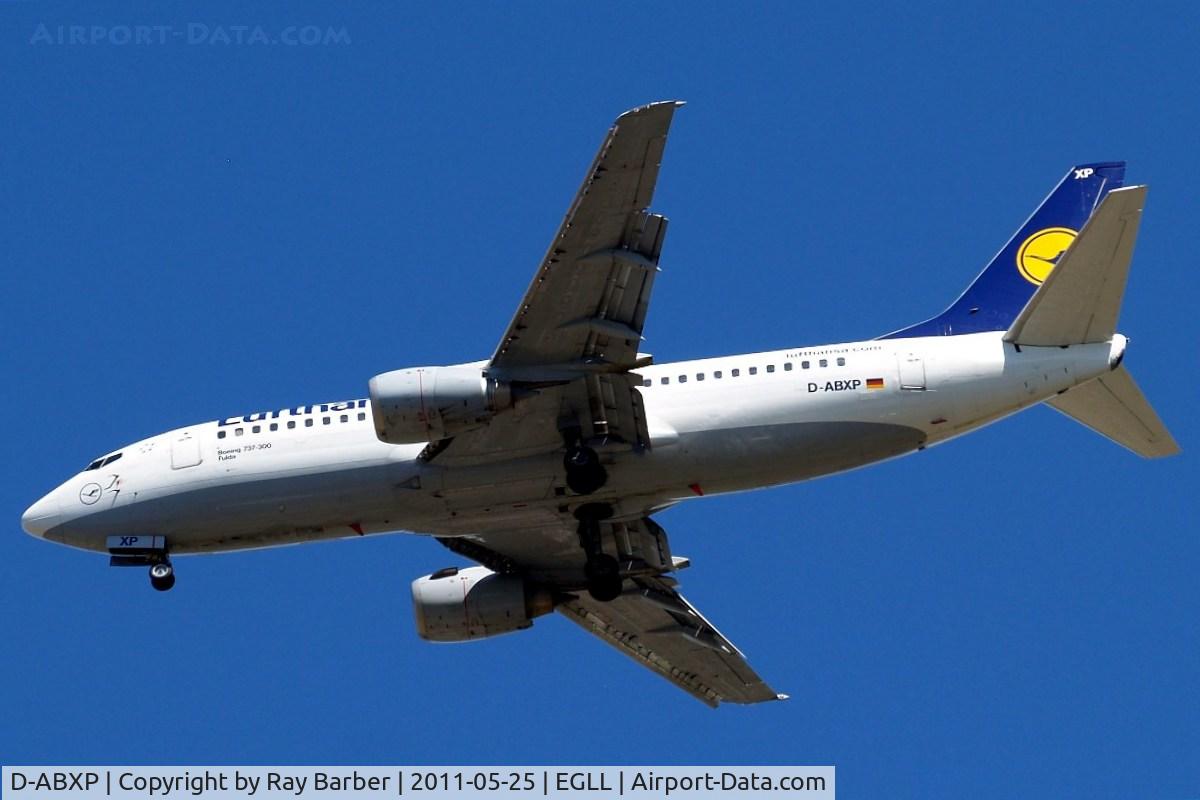 D-ABXP, 1988 Boeing 737-330 C/N 23874, Boeing 737-330 [23874] (Lufthansa) Home~G 25/05/2011. On approach 27R.